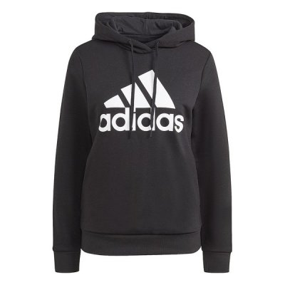 Tröja med huva Dam Adidas W BL FL HD GL0653 Svart (Storlek: XS)