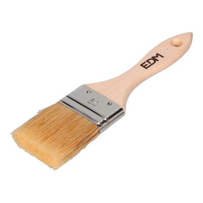 Borste EDM Double Standard Platt Naturell 50 mm