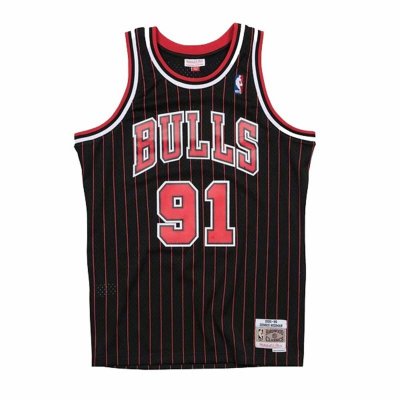 Baskettröja Mitchell & Ness Chicago Bull Dennis Rodman Svart (Storlek: XL)