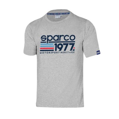 T-shirt med kortärm Herr Sparco 1977 Grå M