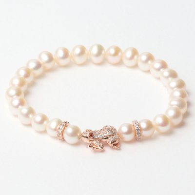 Damarmband Lancaster JLA-BR-FROG-2-WH Vit Sterlingsilver 16 mm Rosa