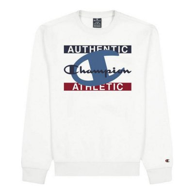 Tröja utan huva Herr Champion Authentic Athletic Vit (Storlek: M)