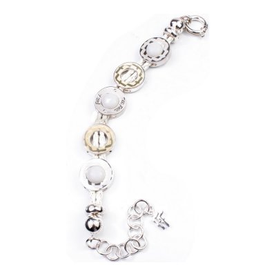 Damarmband Folli Follie 3B1F031WWW Vit Sterlingsilver (12 cm)