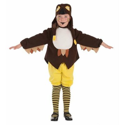 Maskeraddräkt för barn Crazy Uggla (Storlek: 3-5 år)