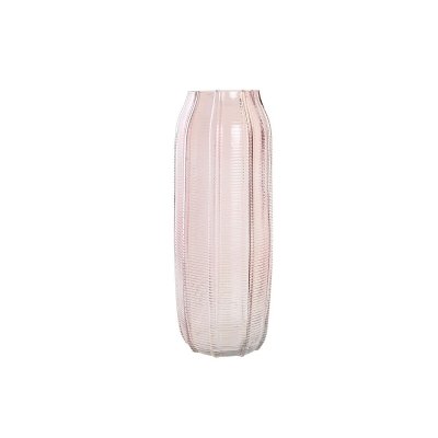 Vas DKD Home Decor Glas Rosa (14 x 14 x 37 cm)