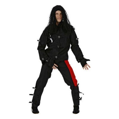 Maskeraddräkt vuxna 110866 Svart (2 pcs) Popstjärna (Storlek: M/L)