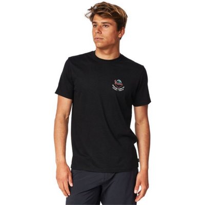 T-shirt med kortärm Herr Rip Curl Animals Svart (Storlek: S)