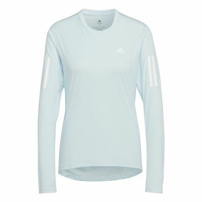 T-shirt med lång ärm Dam Adidas Otr Ls Blå (Storlek: S)