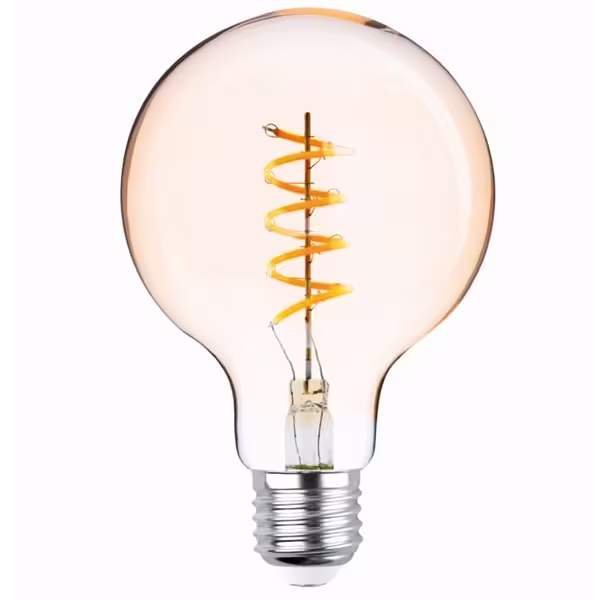 Forever LED-lampa E27 G95 4W 2000K 250lm Guld