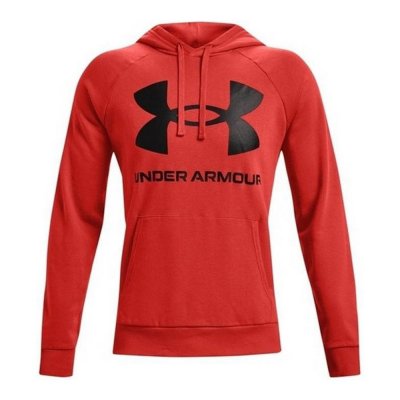 Tröja med huva Under Armour Fleece Rival Röd (Storlek: S)