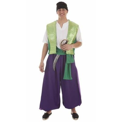 Maskeraddräkt vuxna Purpur Aladdin 4 Delar (Storlek: L)