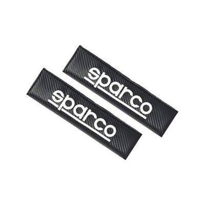 Dynor för säkerhetsbälte Sparco Carbono 1206CB Kol (2 uds)