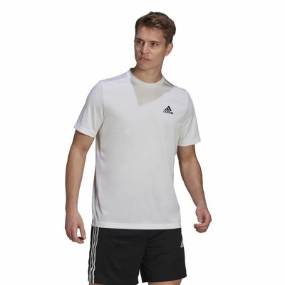 T-shirt AEROREADY Adidas Designed To Move Vit (Storlek: M)