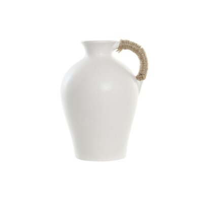 Vas DKD Home Decor Keramik Naturell Vit (16,5 x 15 x 22 cm)