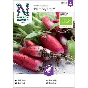Fröer Nelson Garden Rädisa Flamboyant 2 Avlång