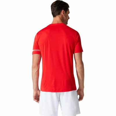 T-shirt med kortärm Herr Asics Court SS Röd (Storlek: L)