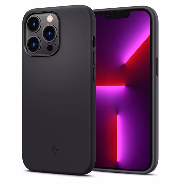 Spigen Silicone Fit Case iPhone 13 Pro Svart