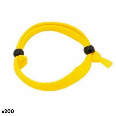 Unisexarmband 144123 Polyester Justerbar (200 antal) (Färg: Vit)