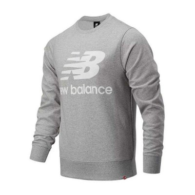 Tröja utan huva Herr New Balance MT91548 Grå (Storlek: S)