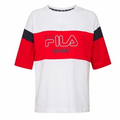 T-shirt med kortärm Dam Fila Lalette Sport Vit (Storlek: M)
