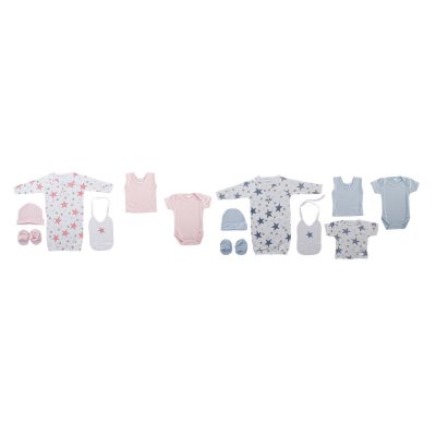 Set av kläder DKD Home Decor Stjärnor (7 Delar)