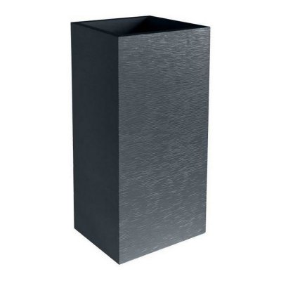 Kruka EDA Graphit Plast Mörkgrå Fyrkantig (39,5 x 39,5 x 80 cm)