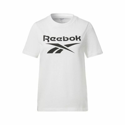 T-shirt med kortärm Dam Reebok Vit (Storlek: L)