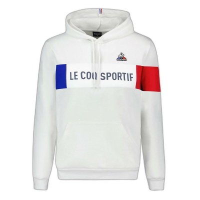 Tröja med huva Herr Le coq sportif TRI HOODY NEW OPTICAL 2310015 Vit (Storlek: M)