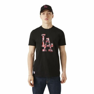 T-shirt med kortärm Herr New Era LA Dodgers MLB Svart (Storlek: L)