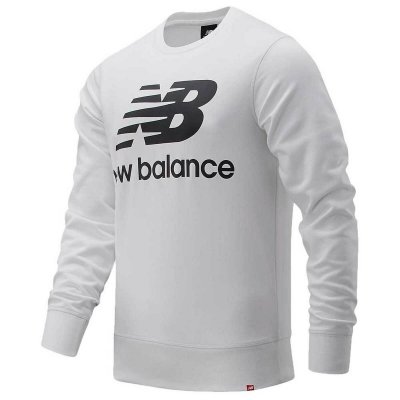 Tröja utan huva Herr New Balance MT03560 Vit