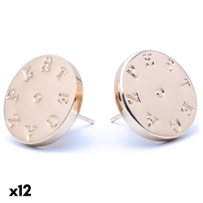 Damörhängen med lackerad metall Pertegaz 147327 (12 antal) (Färg: Guld)