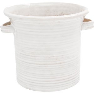 Kruka med öron Ø16 cm, Vit