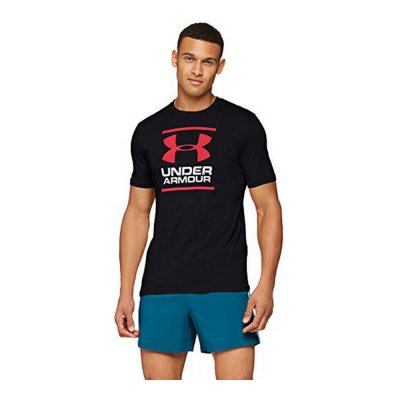 T-shirt med kortärm Herr FOUNTATION Under Armour 1326849 001 Svart (Storlek: L)