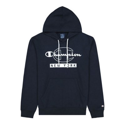 Tröja utan huva Herr Champion New York Graphic Print Mörkblå (Storlek: S)