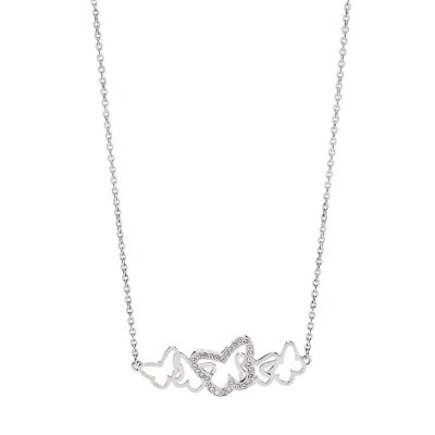 Damhalsband Brosway Flow Silvrig