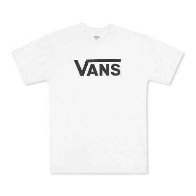 T-shirt med kortärm Herr Vans Drop V-B Vit (Storlek: M)