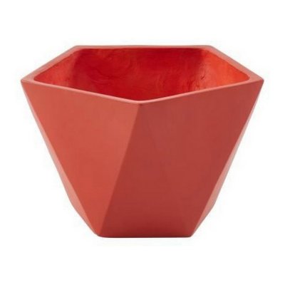 Kruka Beau Rivage Glasfiber Geometrisk Korall (50 x 30 cm)