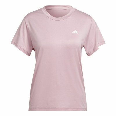 T-shirt med kortärm Dam Adidas Training Minimal Rosa (Storlek: M)