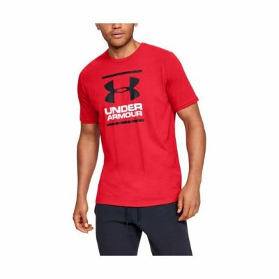 Sporttröja med ärmar Under Armour Röd (S)