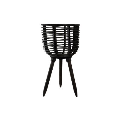 Kruka DKD Home Decor Svart MDF Kolonial (25,5 x 15,5 x 50 cm)