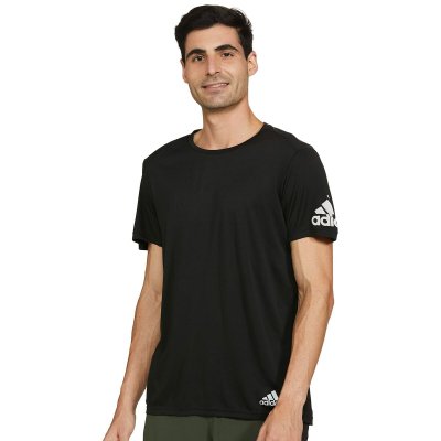 Sporttröja med ärmar Adidas Svart M