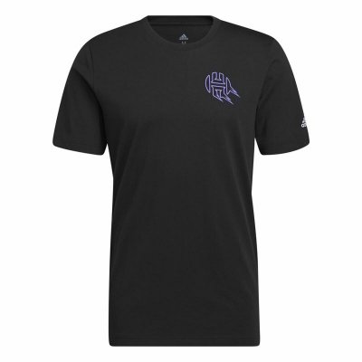 T-shirt med kortärm Herr Adidas Avatar James Harden Graphic Svart (Storlek: L)