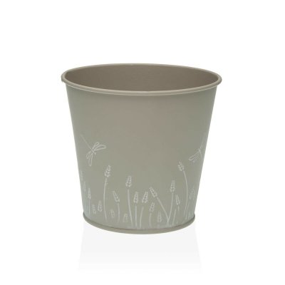 Kruka Versa Zink Grå Metall (12 cm)