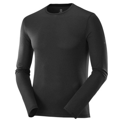 T-shirt Salomon Agile Training LS Svart (Storlek: S)