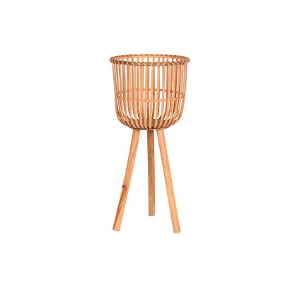 Kruka DKD Home Decor Naturell Brun Bambu Urban (33 x 33 x 73 cm)