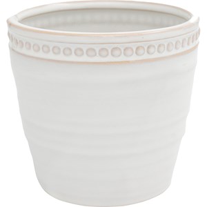 Kruka Pärlband Ø12,5 cm, Vit