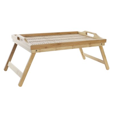 Bricka DKD Home Decor Naturell Bambu (62 x 30 x 22 cm)