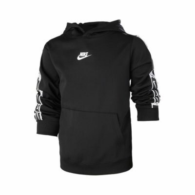 Tröja med huva Unisex REPEAT PK PO HOODIE Nike DQ5101 010 Svart (Storlek: 16 år)