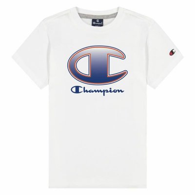 T-shirt med kortärm Champion Crewneck T-Shirt B Vit (Storlek: 15-16 år)