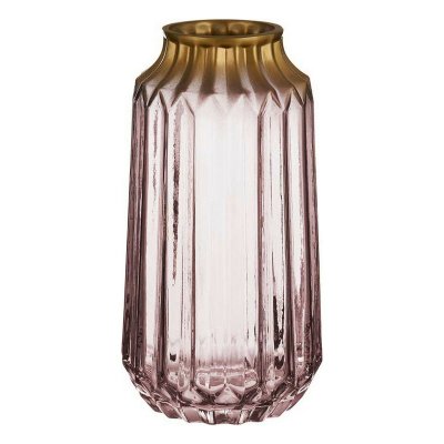 Vas Gyllene Rosa Glas (13 x 23,5 x 13 cm)